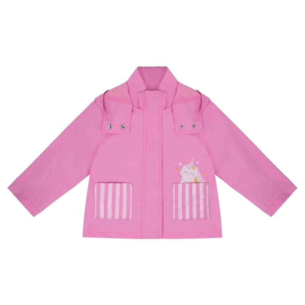 Gelert Girls Unicorn Waterproof Jacket / Pink